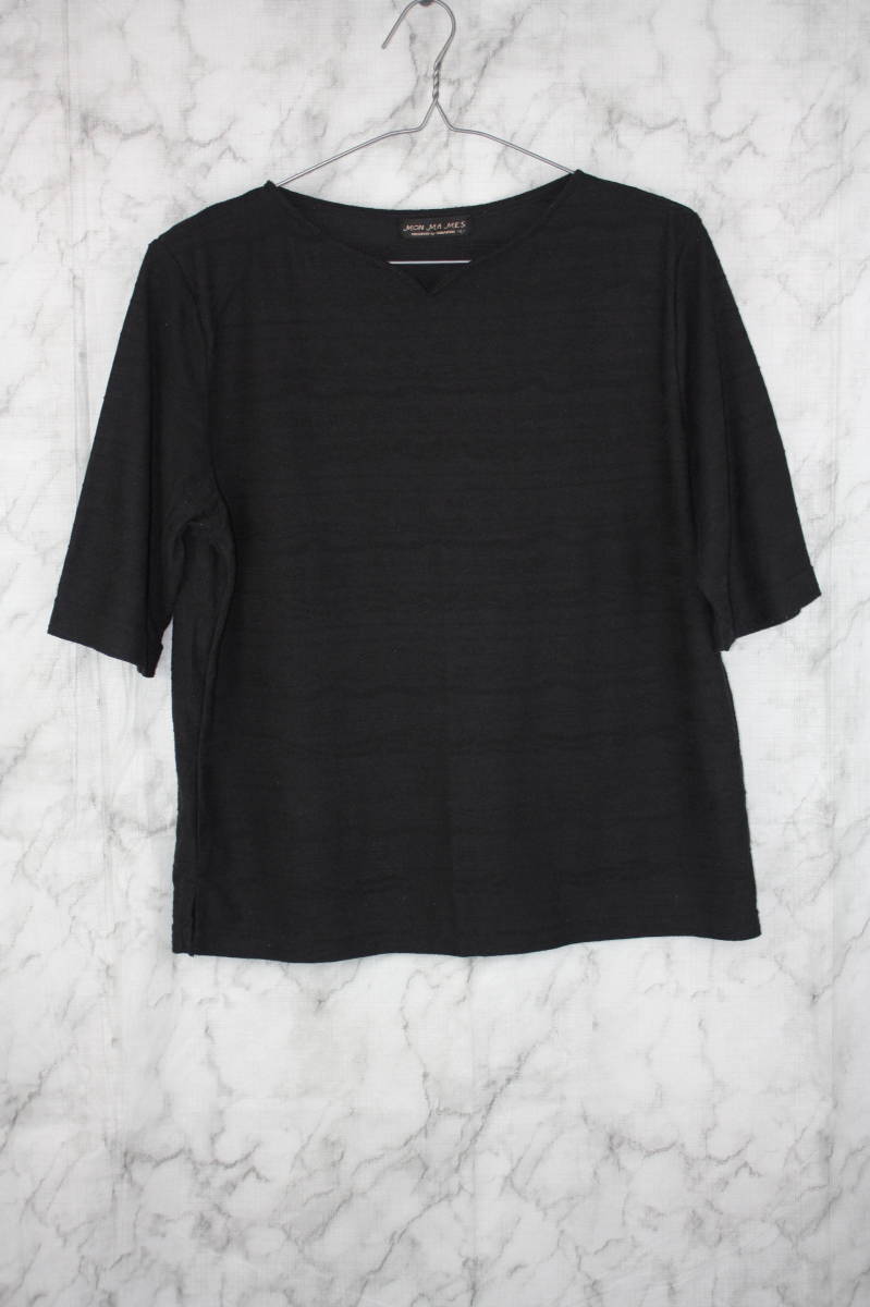 MON MA MES しまむら レディース半袖シャツ カットソー ブラック Lサイズ拍卖