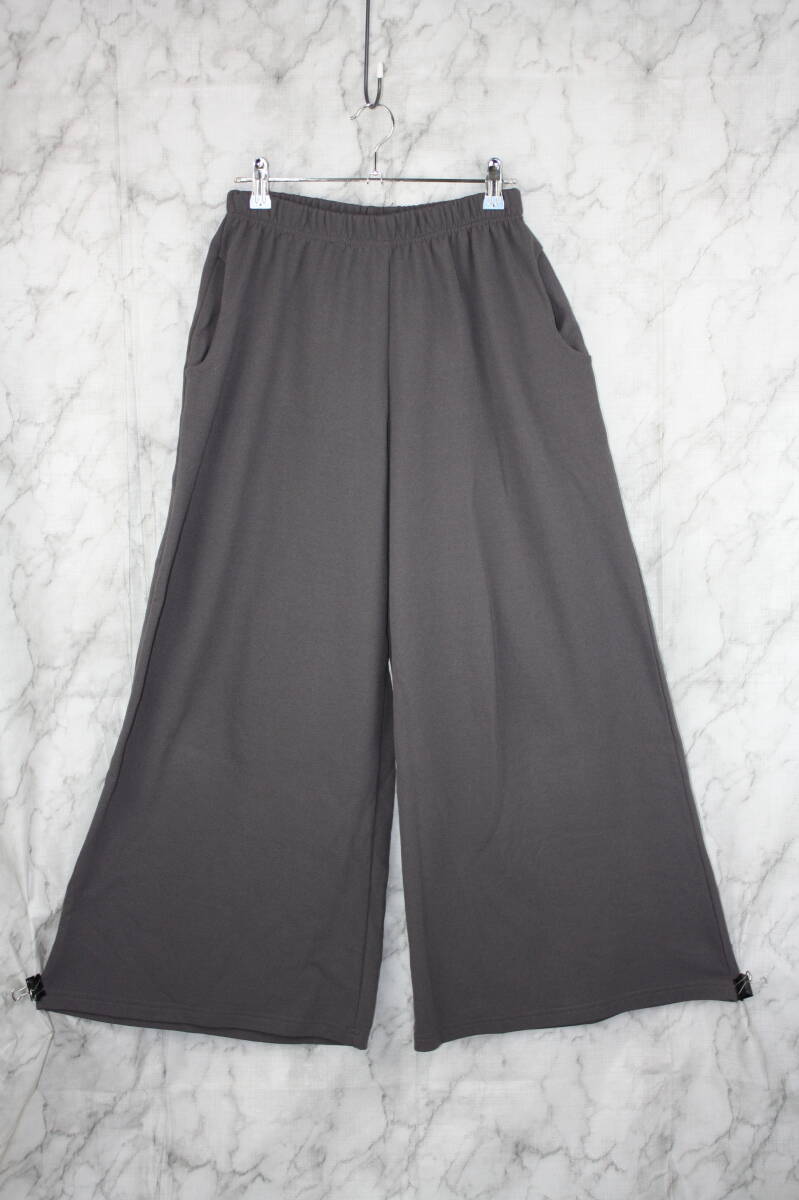 Pal collection パルコレクション ワイドパンツ グレイ Fサイズ ウエストゴム拍卖