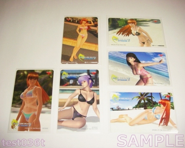デッドオアアライブ エクストリーム 2 DEAD OR ALIVE Xtreme 2 特典 テレカ 6種 新品未使用拍卖
