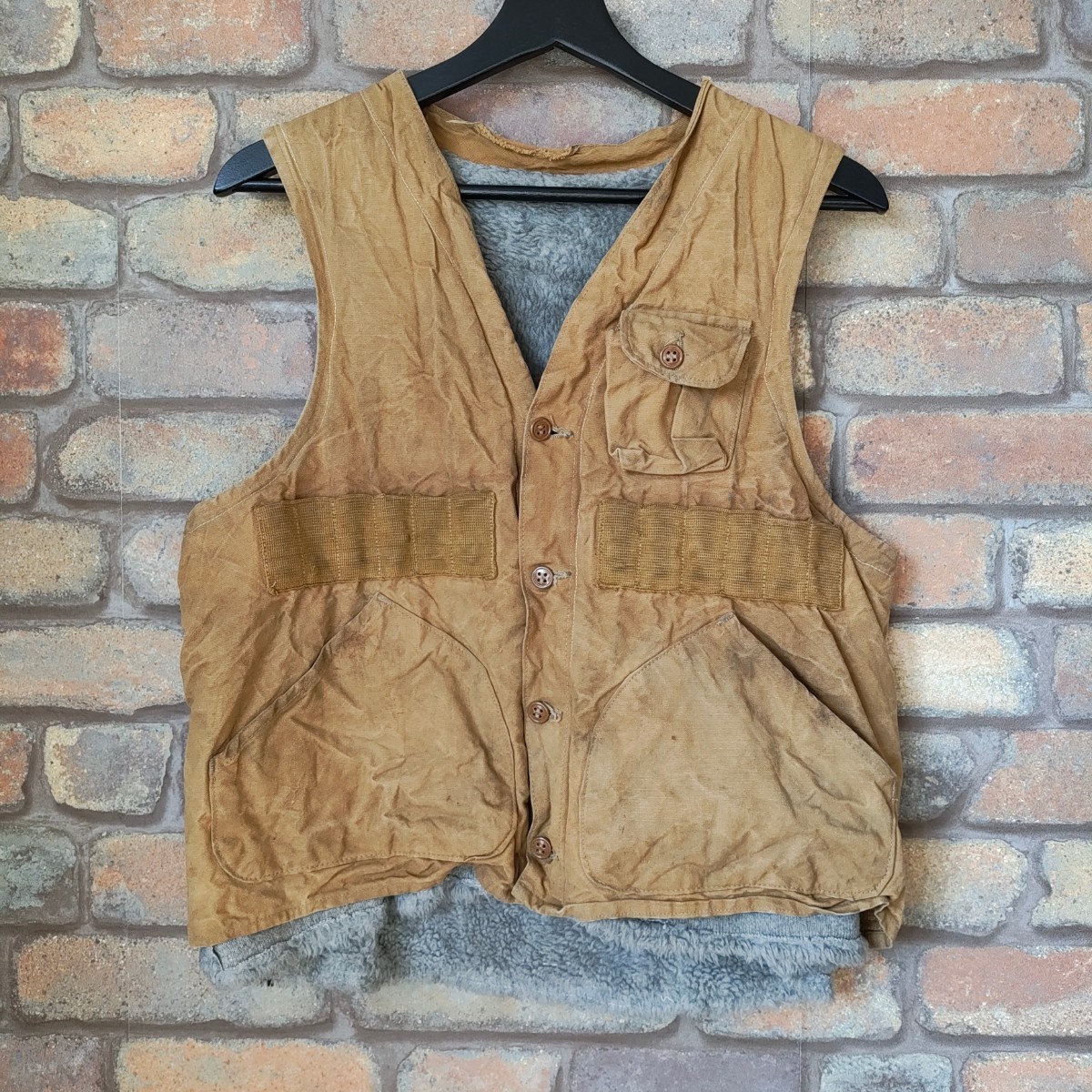 ☆50s-60s ビンテージ☆TRIGG HuntingVest BoaLiner 50年代 60年代 ハンティングベスト ボアライナー拍卖