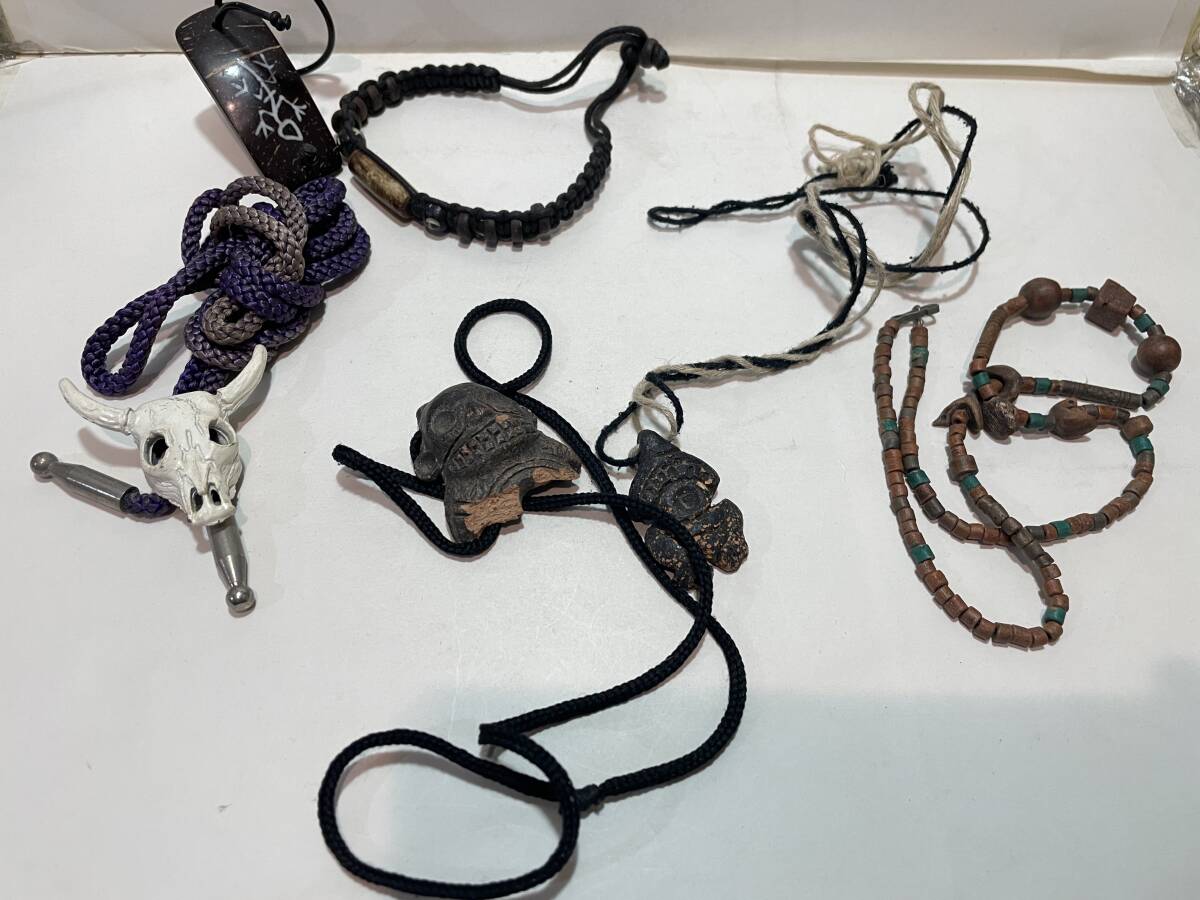 エスニック インディアン ネックレス ブレスレット 水牛 拍卖