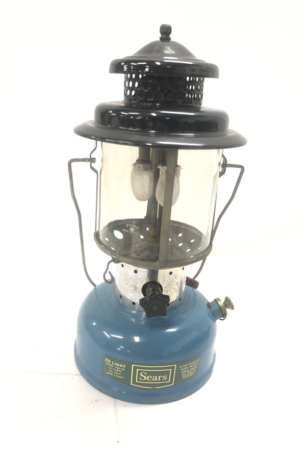 【送料無料】東京)SEARS シアーズ 476 72212 ツーマントル ランタン ブルー 69年3月製 コールマン拍卖