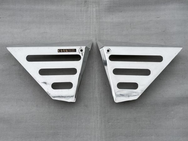 XJR400R XJR400RII XJR400S XJR400 4HM オーバー レーシング OVER アルミ サイドカバー 左右セット スリット入り バフ掛け 廃番 希少 レア拍卖