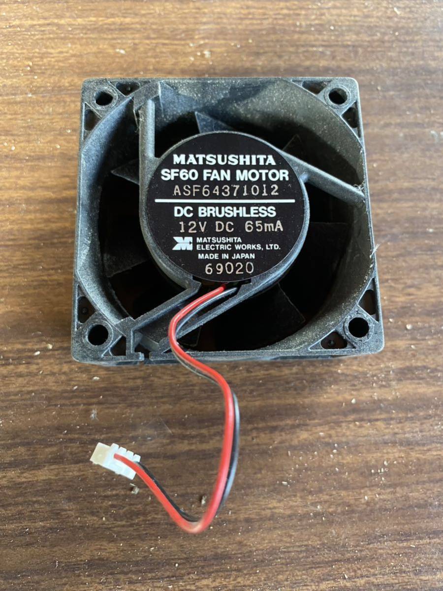 【送料無料】MATSUSITA 冷却ファン 60x60x25mm DC12V 作動確認済み拍卖