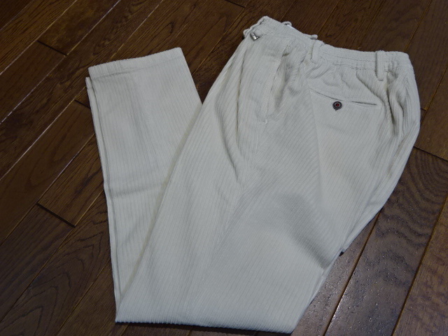 激安!新品 送料無料 イタリア パオローニのパンツ コーデュロイ 48拍卖
