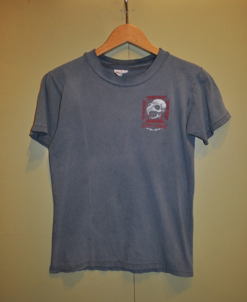 ユーズド 80年代 POWELL PERALTA TONY HAWK パウエル ペラルタ トニー ホーク Tシャツ 拍卖