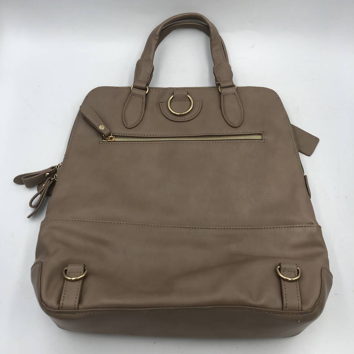 【mono amicus】 モノナミカス 2way ハンドバッグ ショルダーバッグ レディース リュック ベージュ拍卖