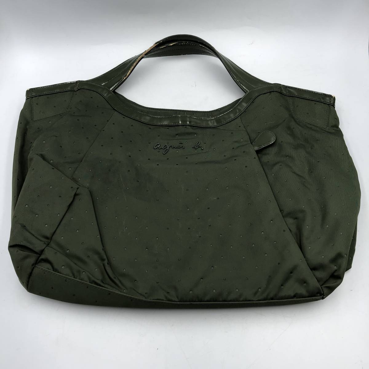【agnes b.】 アニエスベー トートバッグ ハンドバッグ レディース バッグ 鞄 グリーン系 中古拍卖
