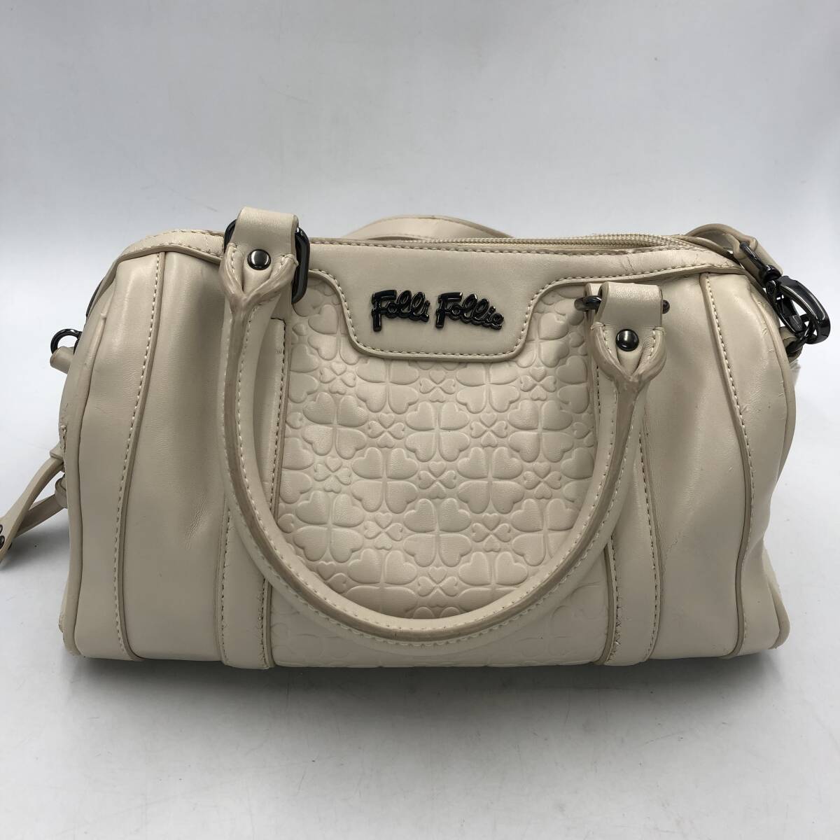 【Folli Follie】 フォリフォリ ショルダーバッグ ハンドバッグ レディース ホワイト 中古拍卖