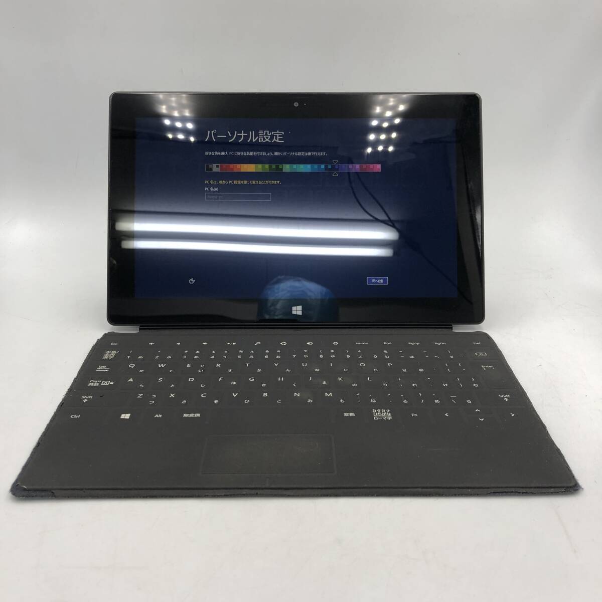 【Surface】 10.6インチ Office2013 Windows RT 8.1 タブレットPC ノートPC パソコン 軽量 薄型 カメラ 中古 ブラック ビジネス拍卖