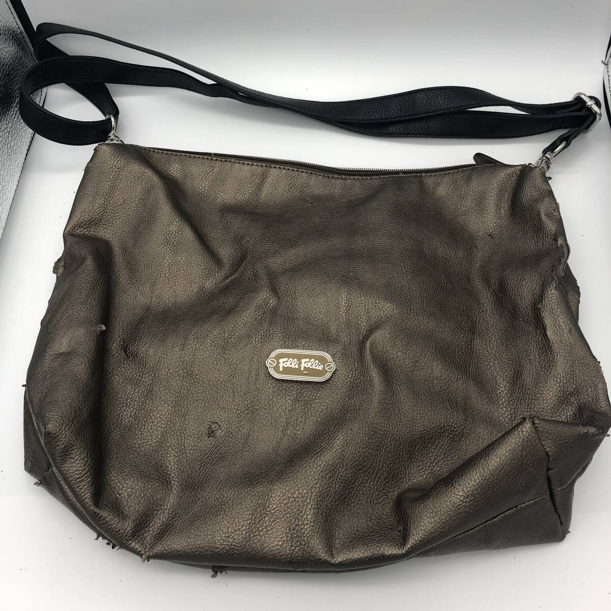 【Folli Follie】 フォリフォリ ショルダーバッグ 訳あり 鞄 肩掛け 中古 ブラウン拍卖
