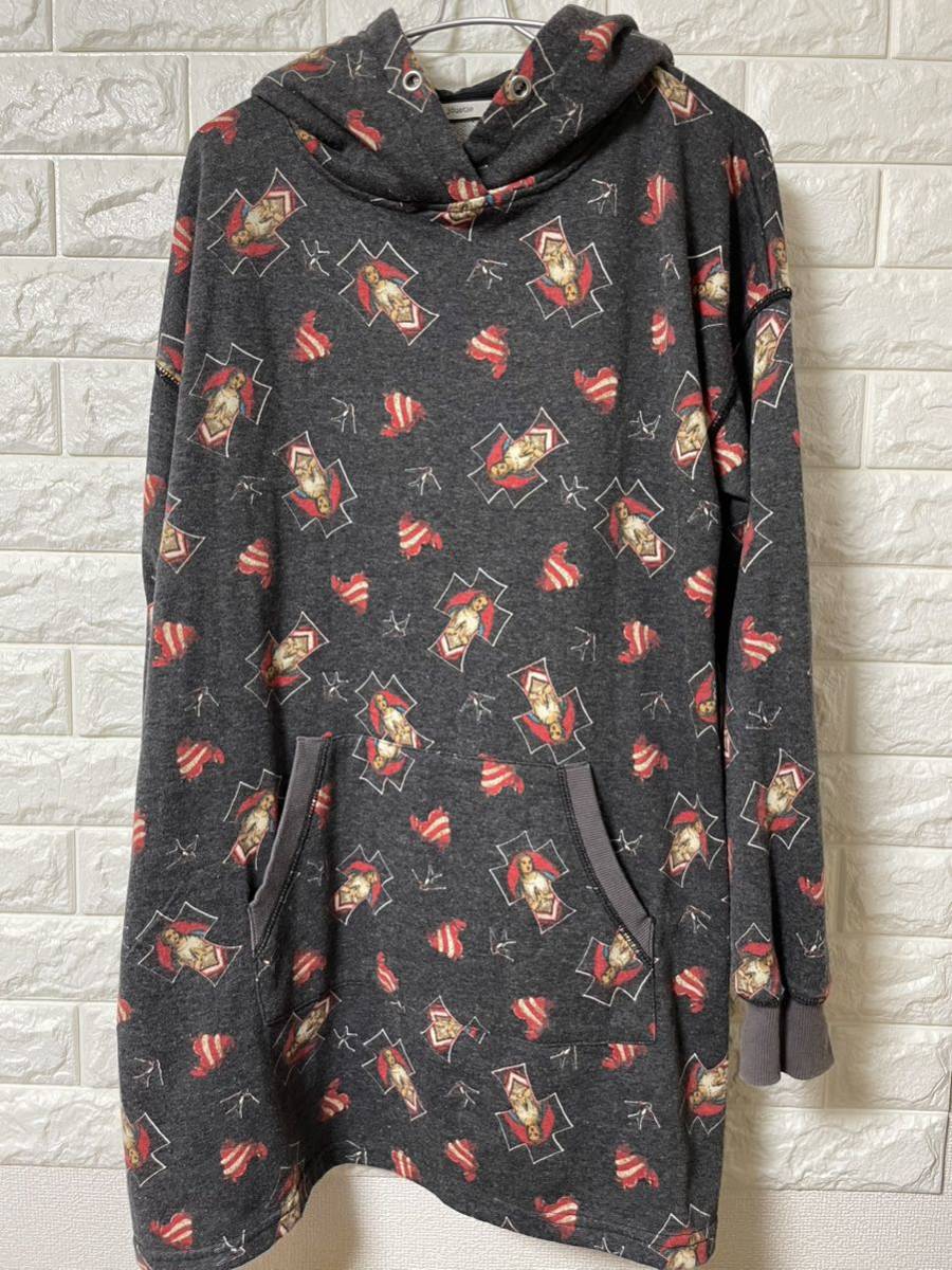 jouetie ジュエティ パーカー Mサイズ 総柄 長めデザイン拍卖