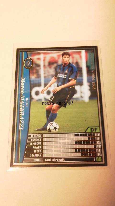☆WCCF2002-2003☆02-03☆101☆黒☆マルコ・マテラッツィ☆インテル☆Marco Materazzi☆Inter☆拍卖