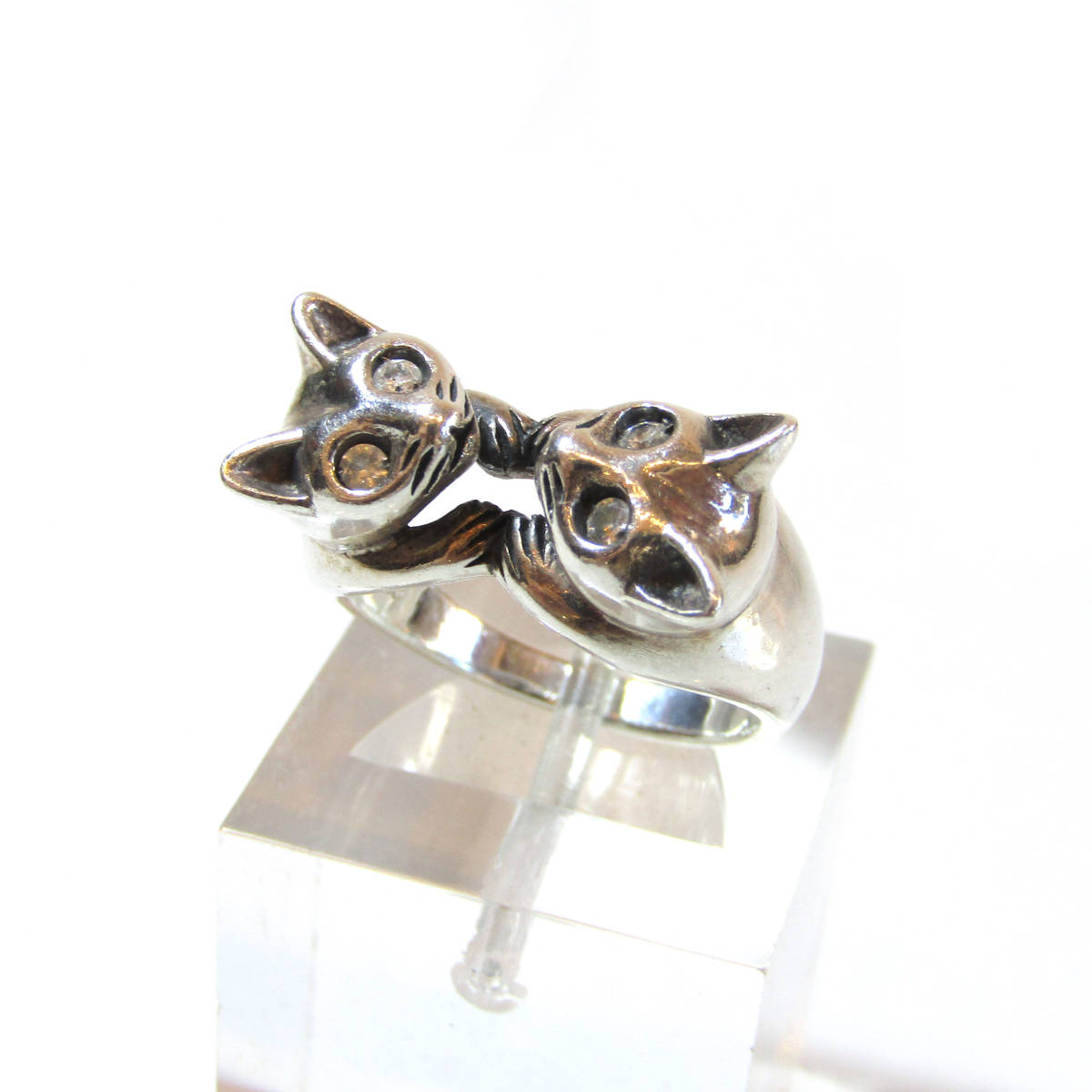 ★ヴィンテージ / 猫 / キャット / ねこ / シルバー / 925 / silver / ring / リング / 指輪 / vintage / デザインリング / ネコモチーフ拍卖