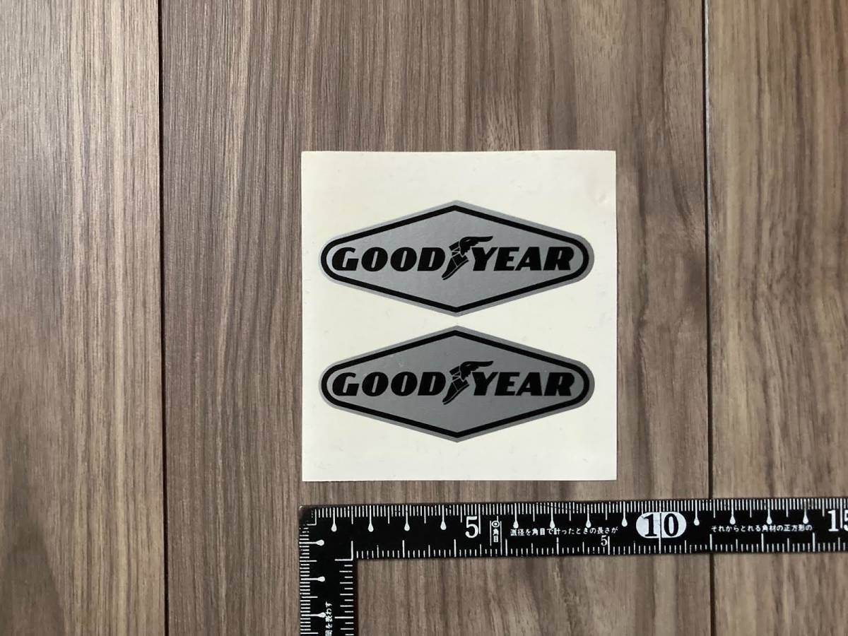 送料無料 GOODYEAR グッドイヤー カッティング ステッカー デカール シルバー セット拍卖