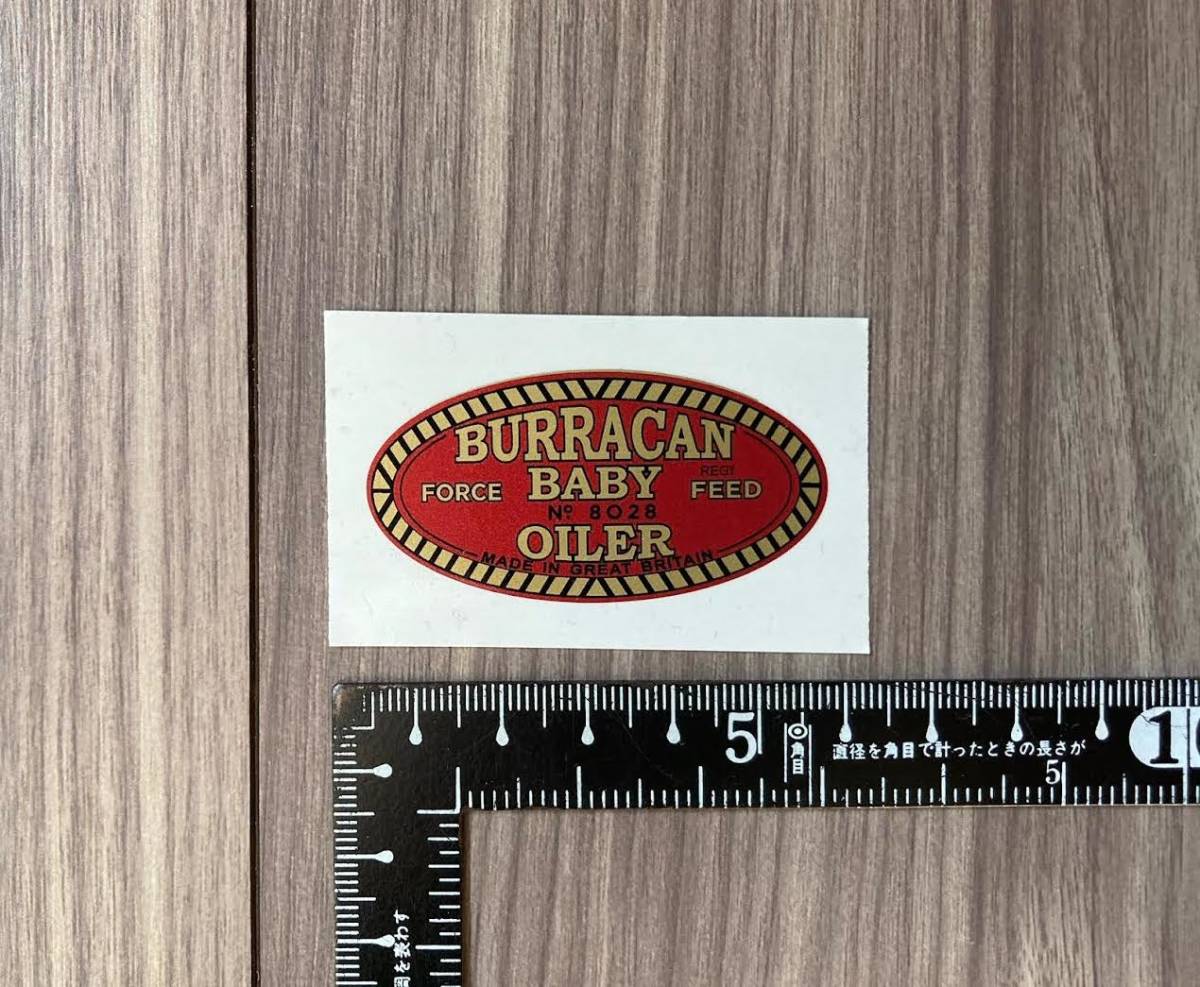 送料無料 Burracan Baby Oiler Oil Can オイル缶 カッティング ステッカー拍卖