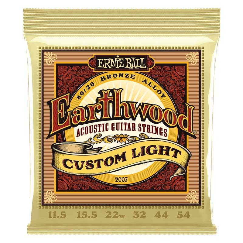 ERNIE BALL 2007 EARTHWOOD CUSTOM LIGHT 80/20 BRONZE 11.5-54 アコースティック弦〈アーニーボール〉拍卖