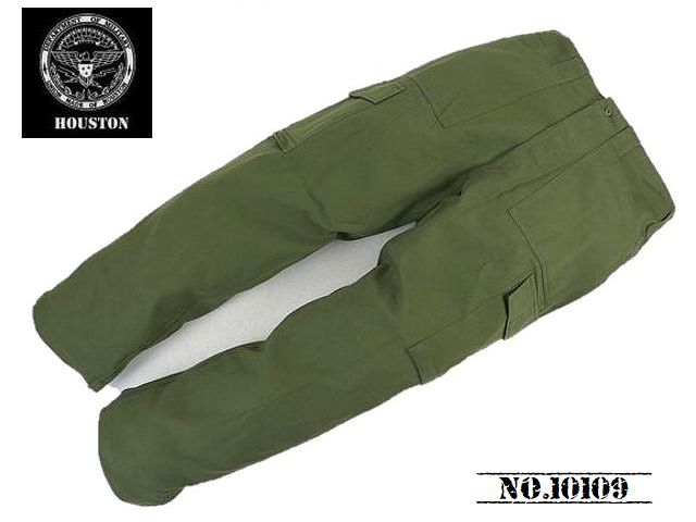 【送料無料 38%OFF】HOUSTON ヒューストン オーストリア軍 ファティーグカーゴパンツ NO.10109 OLIVE DRAB_Lサイズ(実寸90cm)拍卖