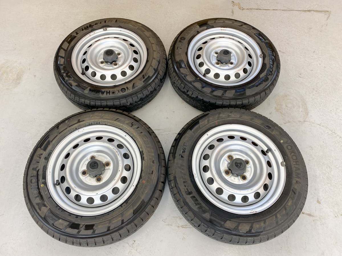 サクシードに使用!155/80R14 ヨコハマ ブルーアースVAN RY55 21年22年製造拍卖