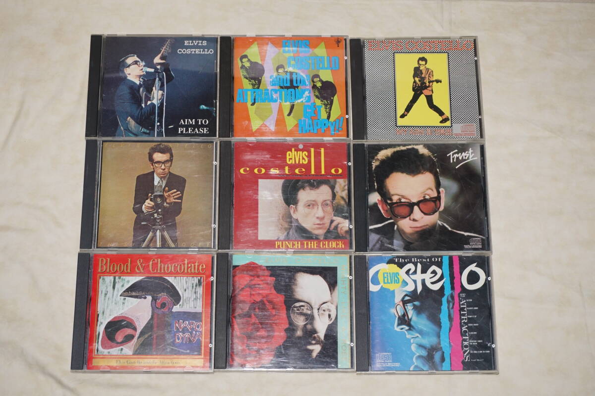 ● エルヴィス・コステロ ● CD 9枚セット MY AIM IS TRUE / Blood & Chocolate / PUNCH THE CLOCK / GET HAPPY! / AIM TO PLEASE 他拍卖