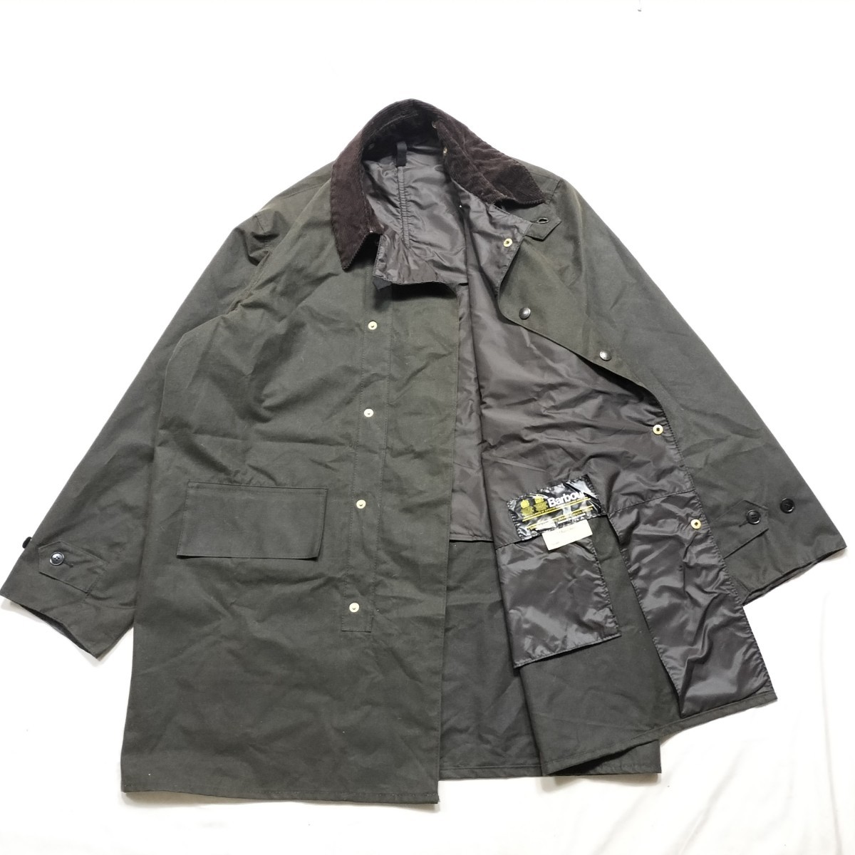 Deadstock 80s Barbour 3/4 coat c46 1986年 2crest デッドストック バブアー スリークォーターコート 拍卖