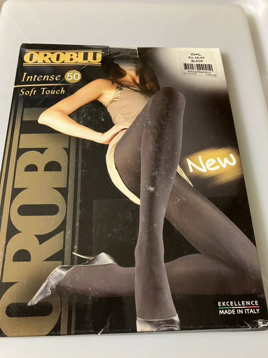 【送料無料】 OROBLU insente 50 soft touch L eu 42-44 black 50デニール タイツ tights オロブル 高級 イタリア ブラック ソフトタッチ拍卖