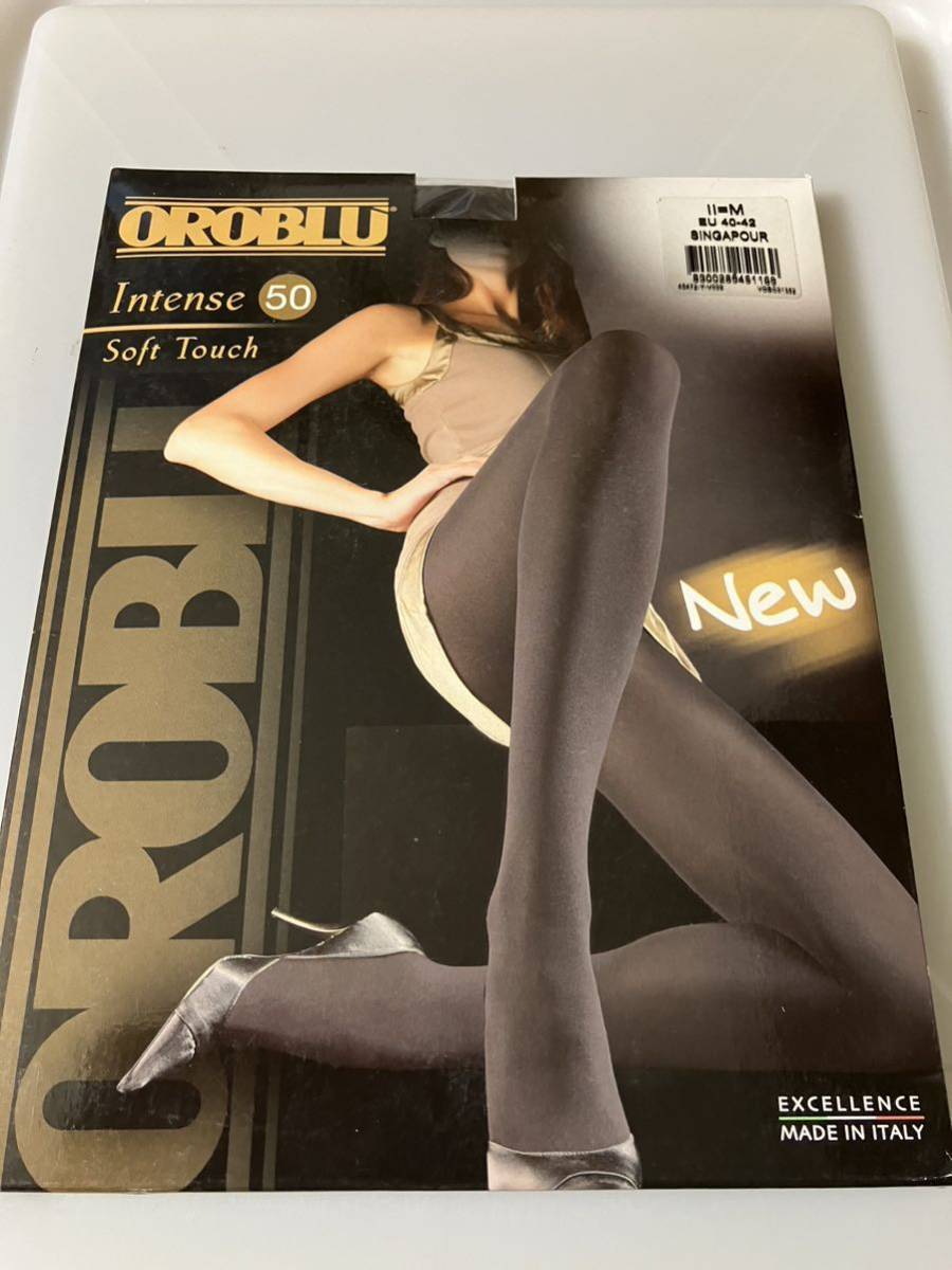 【送料無料】 OROBLU insente 50 soft touch M eu 40-42 singapour 50デニール タイツ tights オロブル 高級 イタリア製 ソフトタッチ拍卖