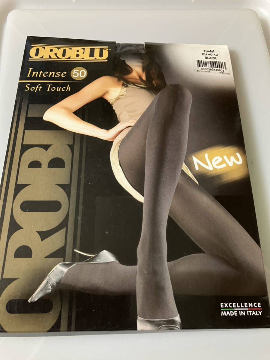 【送料無料】 OROBLU insente 50 soft touch M eu 40-42 black 50デニール タイツ tights オロブル 高級 イタリア製 ブラック 黒 ソフト拍卖