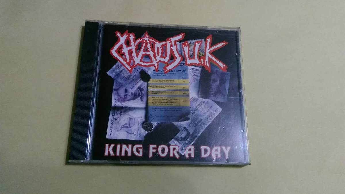 送料込 Chaos UK ‐ King For A Day☆FUK Feral State Disorder Varukers Discharge Stupids Amebix Vice Squad Abrasive Wheels Blitz拍卖