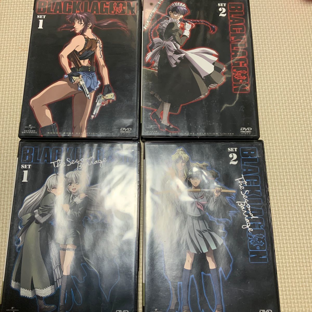 国内版 BLACK LAGOON & The Second Barrage DVD SET 全4巻セット(1期+2期セット) ブラック・ラグーン拍卖