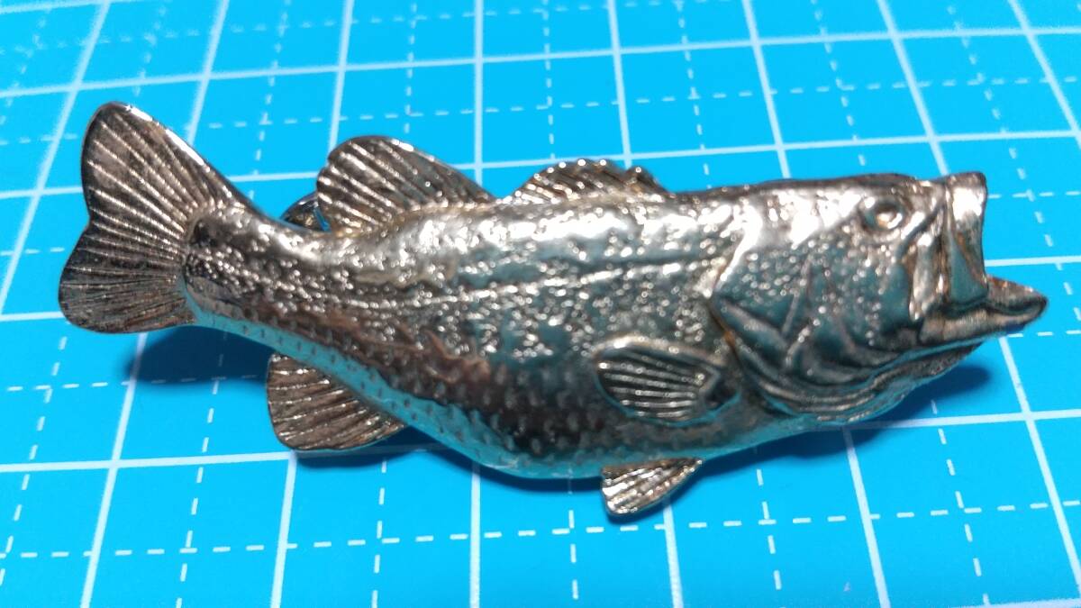 6 G ピンバッジ BLACK BASS ブラックバス LARGE MOUTH BASS ゴールド GOLD 未使用品拍卖