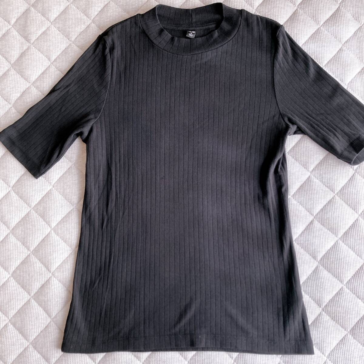 uniqlo ユニクロ 半袖カットソー ブラック 黒 sizeM 美品 O011拍卖