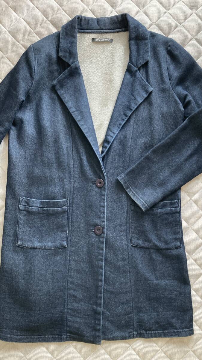 SpRay PREMIUM デニム調アウター コート ジャケット USED sizeM拍卖