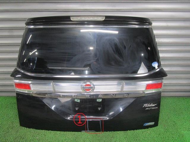 エルグランド DBA-TE52 バックドア リアゲート K010M-1JBMA K010M-1JBMB GAE ファントムブラックパール /40834拍卖