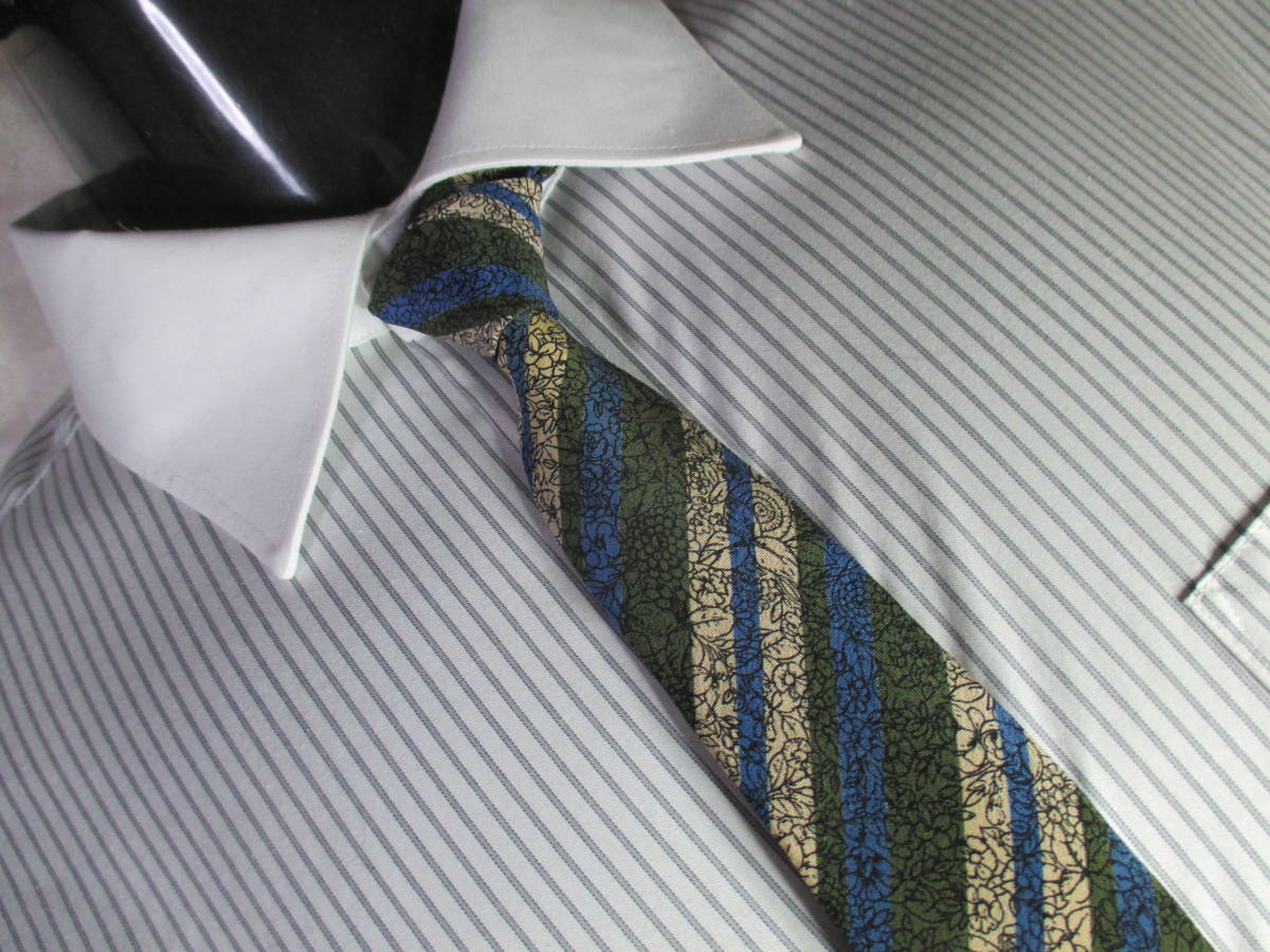 ◇ナザレノガブリエリ Nazareno Gabrielli ◇ネクタイ◇中古品◇ストライプ柄◇-色系◇第31弾ブランドがいっぱい◇31-96◇拍卖