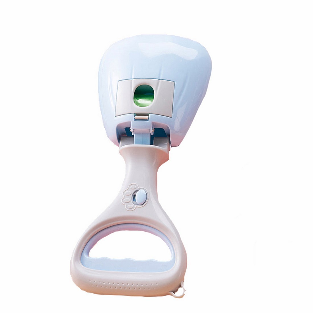 フンキャッチャー トイレスコップ ペットスコップ 糞キャッチャー 糞取り器 うんち袋 手汚れない 片手簡単 散歩 お出かけ用品 猫 ブルー拍卖