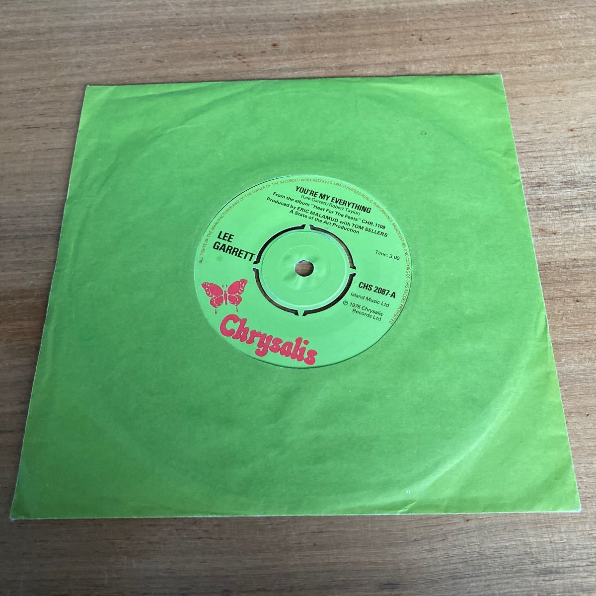 【名曲】 Lee Garrett 7インチ you're my everything ソウル名曲拍卖