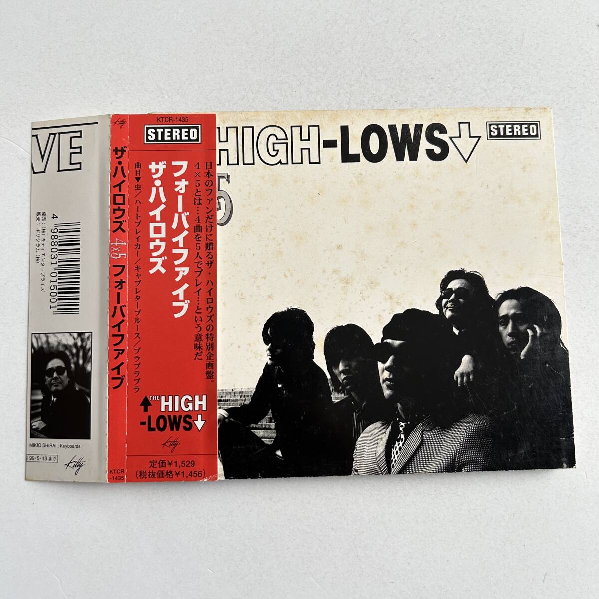 帯付き/デジパック仕様■THE HIGH-LOWS ザ・ハイロウズ/4×5 FOUR BY FIVE フォーバイファイブ■拍卖