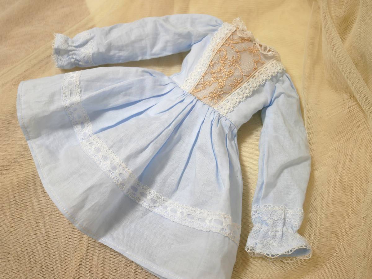 ディーラー様製 MSD/SDMサイズ 洋服 水色 レース ワンピース拍卖