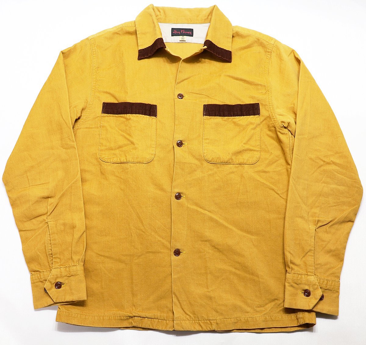 DryBones (ドライボーンズ) Corduroy Shirt / コーデュロイシャツ マスタード size 36(S)拍卖