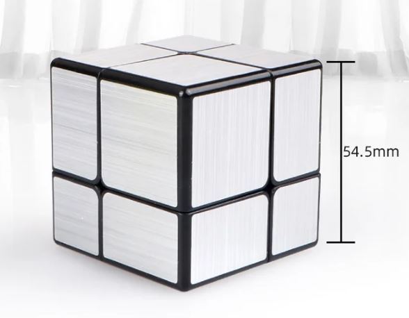 Qiyi-子供向けの特別な魔法の立方体,2x2x2,スピードパズル(シルバー),ファイディングキューブ,オリジナル ルービックキューブ拍卖