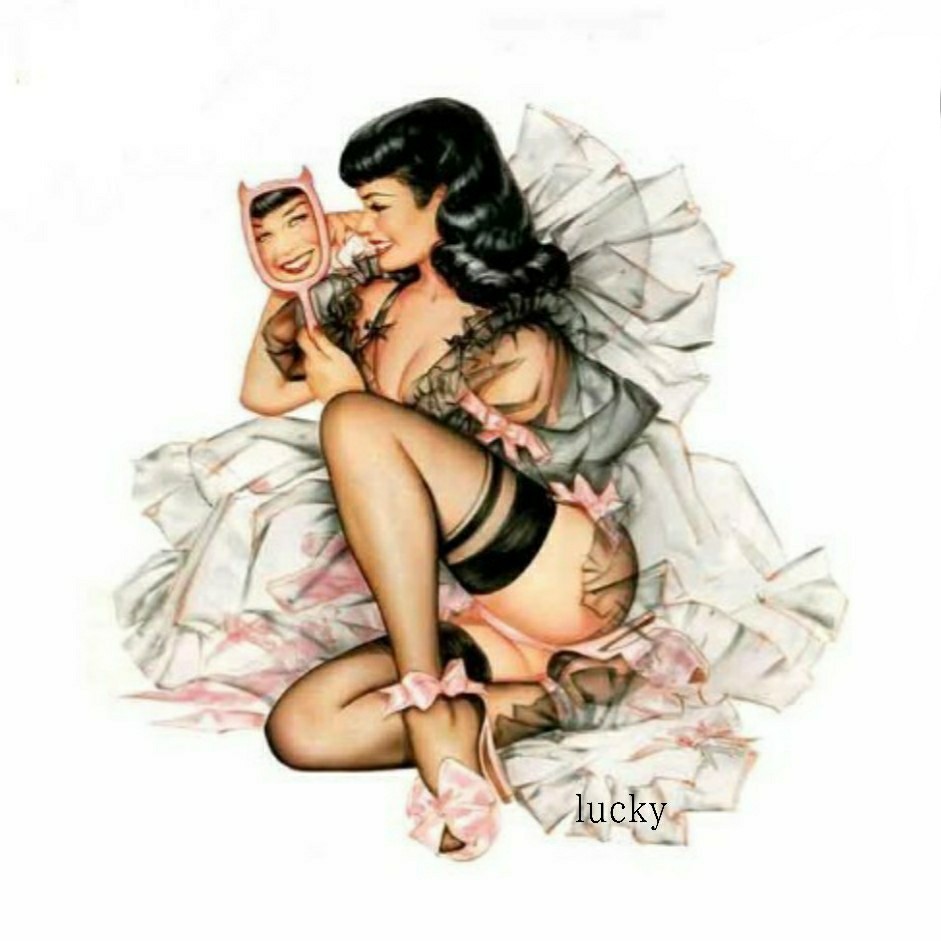 ヴィンテージ レトロ 転写 ステッカー 車 カッティングステッカー シール シート デカール セクシー ガール ランジェリー 装飾 luk23拍卖