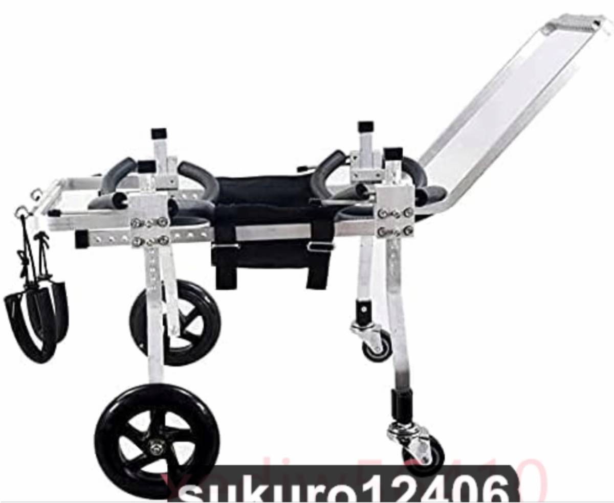 犬用車椅子犬用カート、ペット、手足、身体障害者、歩行、大型小型犬、調節可能、4輪、1.5 kg〜50 kg、障害者用に で利用可能拍卖