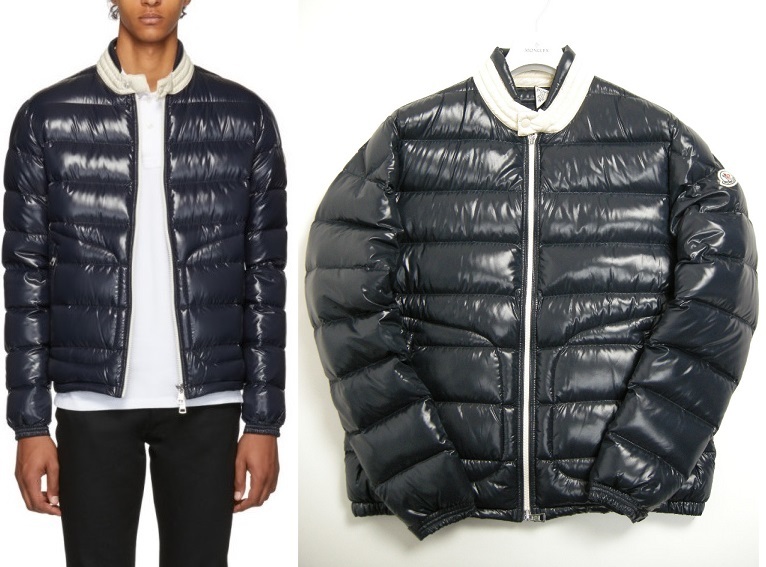 サイズ5■新品 本物保証■モンクレールAUBERTオーベル/ダウンジャケット/ライダースダウン/ダウンパーカーJKTメンズ/MONCLERダークネイビー拍卖