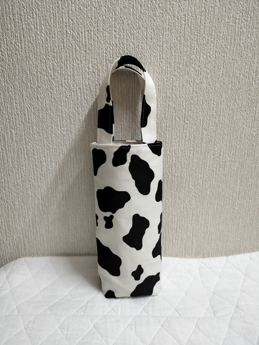 ペットボトルカバー 水筒カバー ボトルケース ボトルホルダー水筒ケース水筒バッグスマホケース ホルスタイン柄 ハンドメイド拍卖