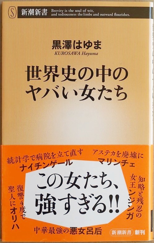 ★送料無料★ 『世界史の中のヤバい女たち』 魔女ラグネルの結婚 マリンチェ アマゾーン ジャンヌ・ダルク ナイチンゲール 黒澤はゆま 新書拍卖