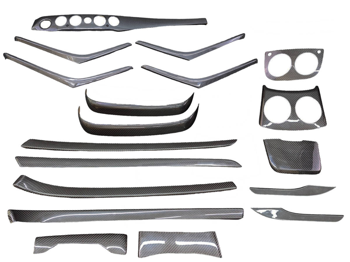W222 インテリア パネル カーボン 左ハンドル用 18pcs メルセデス ベンツ Sクラス 国内発送 即納 カスタム 内装 インパネ ドレスアップ拍卖