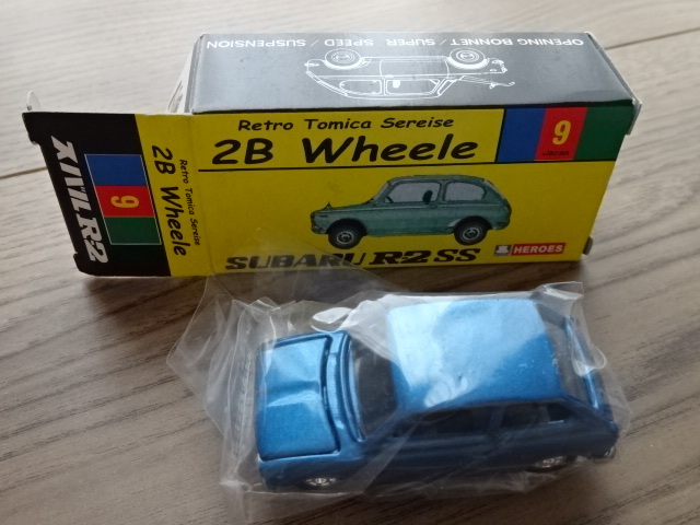 ノスタルジックヒーローズ 特注 トミカ スバル R2 SS Custom made Nostalgic Heroes TOMICA SUBARU 2B Wheele Toy Kei - Car Miniature拍卖