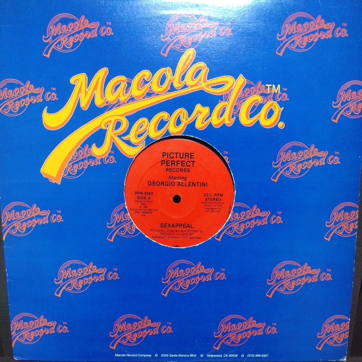 12inch US盤/GEORGIO ALLENTINI SEXAPPEAL拍卖