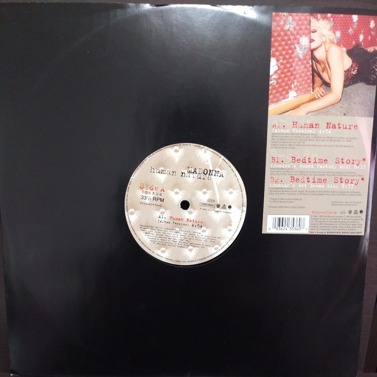 12inch ドイツ盤/MADONNA HUMAN NATURE拍卖